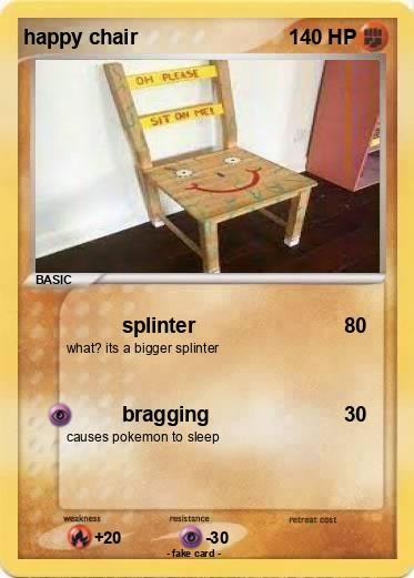 Pokemon happy chair