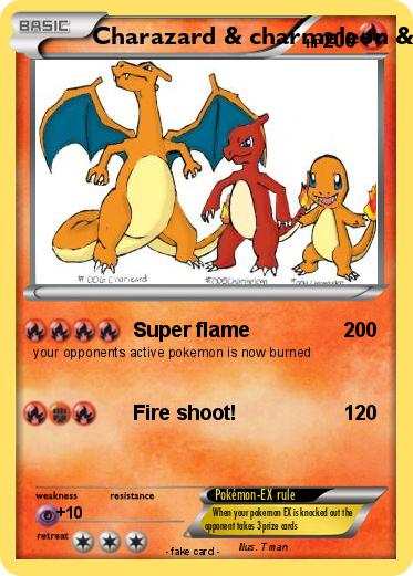 Pokemon Charazard & charmeleon & charmander