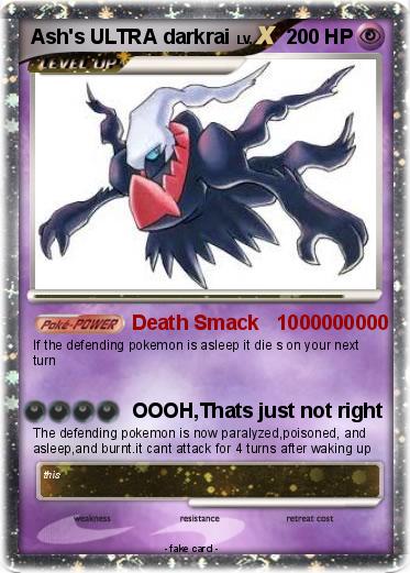 Pokemon Ash's ULTRA darkrai