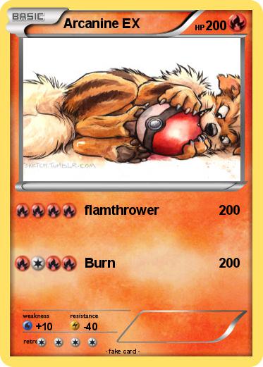 Pokemon Arcanine EX