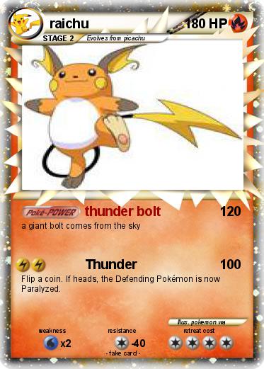 Pokemon raichu