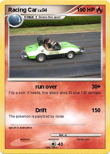 Pokemon Racing Car