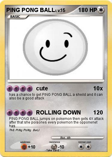 Pokemon PING PONG BALL