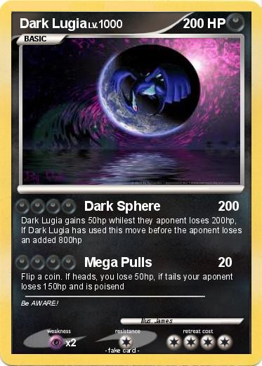 Pokemon Dark Lugia