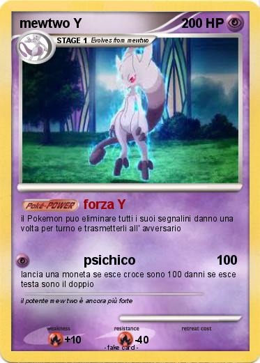 Pokemon mewtwo Y