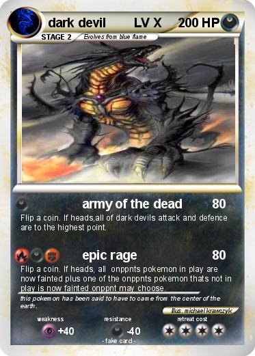 Pokemon dark devil        LV X