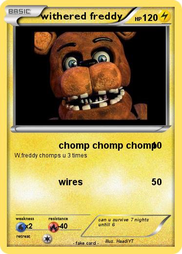 Pokemon withered freddy