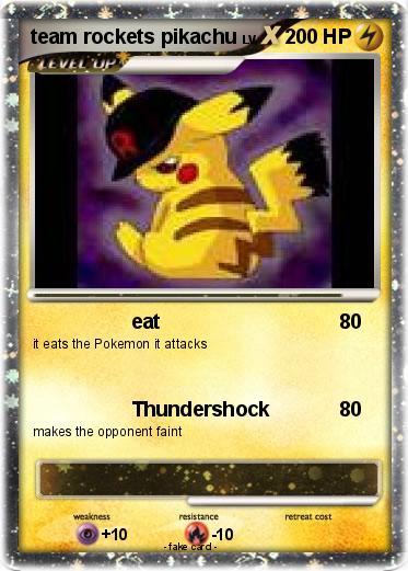 Pokemon team rockets pikachu