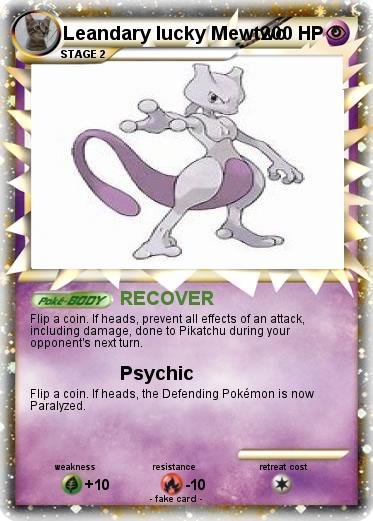 Pokemon Leandary lucky Mewtwo