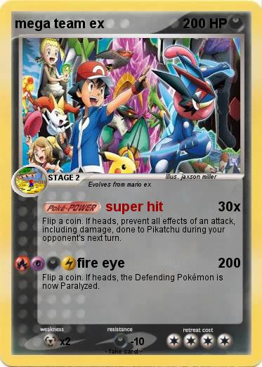 Pokemon mega team ex
