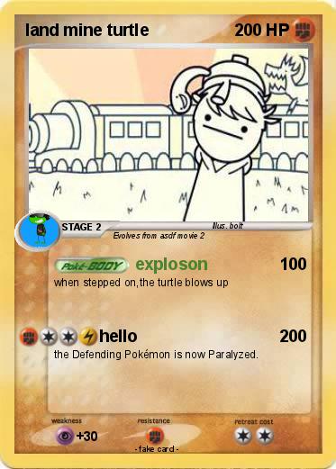 Pokemon land mine turtle