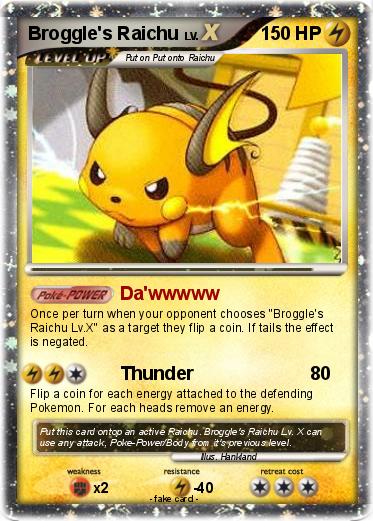 Pokemon Broggle's Raichu