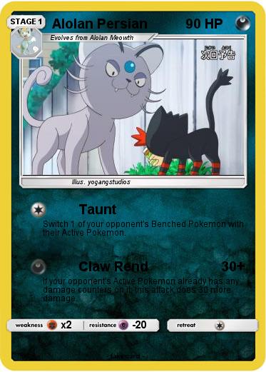 Pokemon Alolan Persian