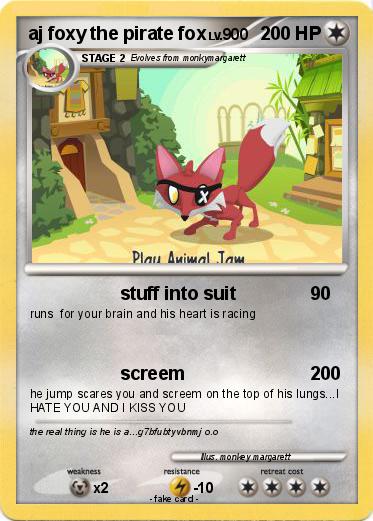 Pokemon aj foxy the pirate fox