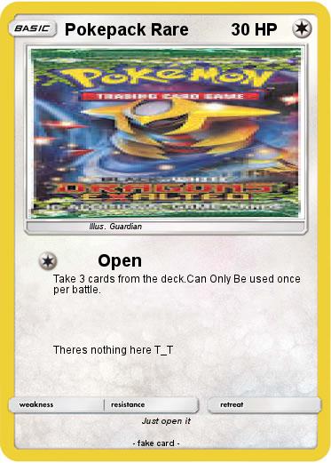 Pokemon Pokepack Rare