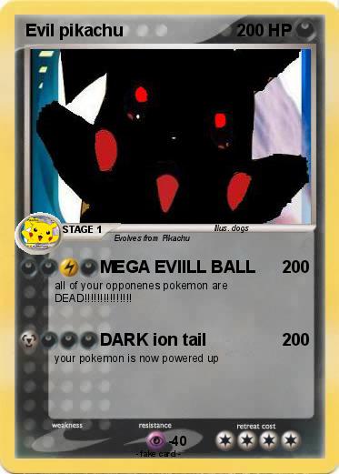 Pokemon Evil pikachu
