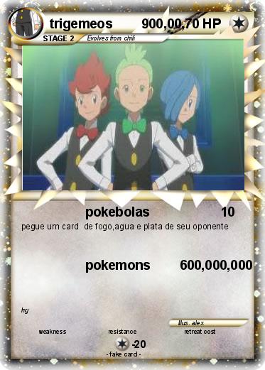 Pokemon trigemeos        900,00,