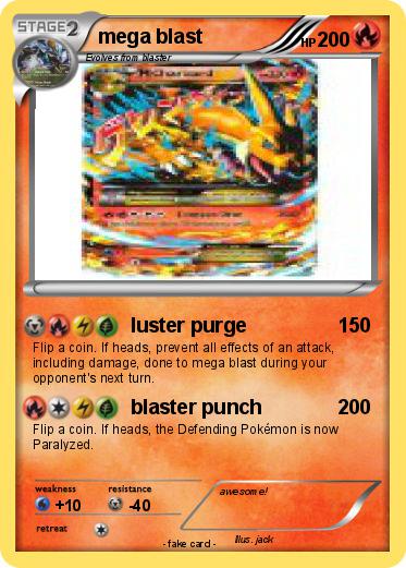 Pokemon mega blast