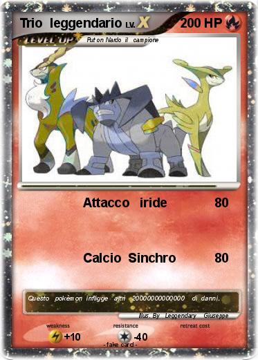 Pokemon Trio  leggendario