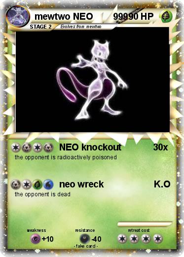 Pokemon mewtwo NEO        9999
