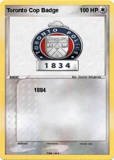 Pokemon Toronto Cop Badge
