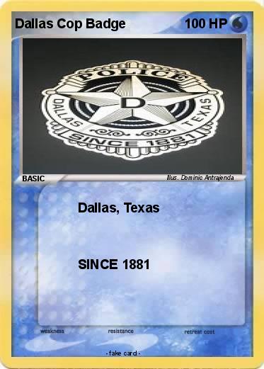 Pokemon Dallas Cop Badge