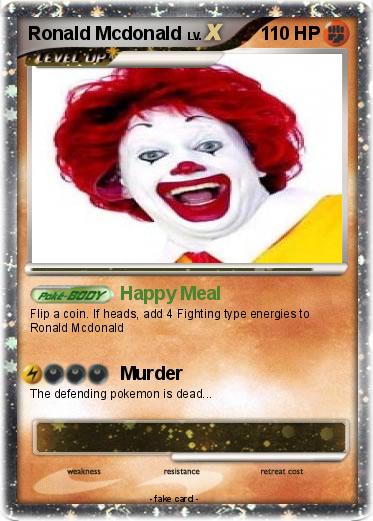 Pokemon Ronald Mcdonald