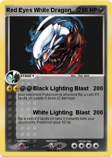 Pokemon Red Eyes White Dragon