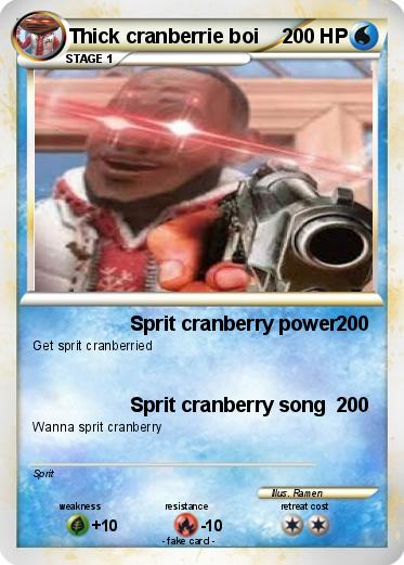 Pokemon Thick cranberrie boi