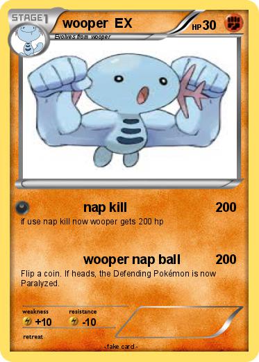 Pokemon wooper  EX