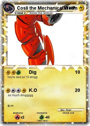 Pokemon Cosli the Mechanical Worm