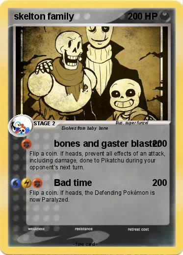 Pokemon skelton family