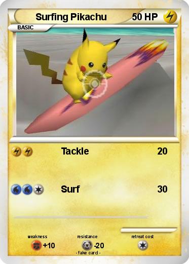 Pokemon Surfing Pikachu