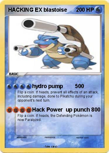Pokemon HACKING EX blastoise