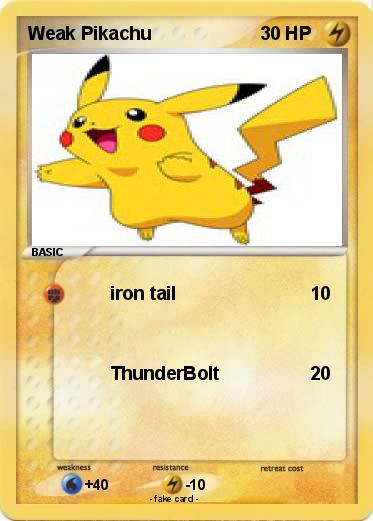 Pokemon Weak Pikachu