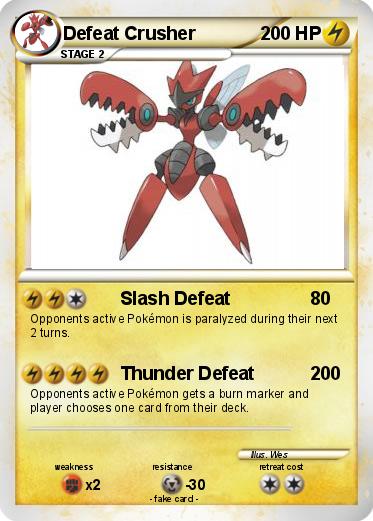 Pokemon Defeat Crusher