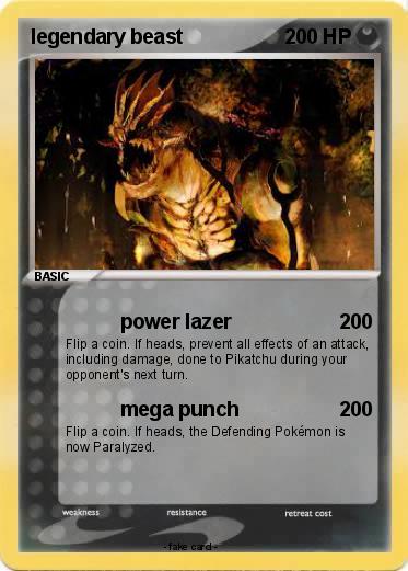 Pokemon legendary beast
