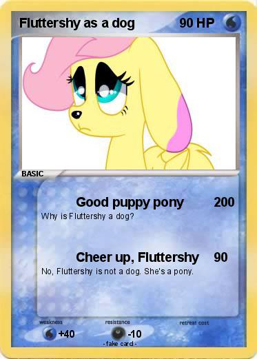 Pokemon Fluttershy as a dog