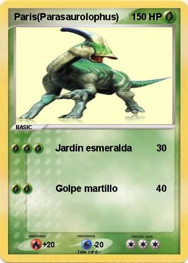 Pokemon Paris(Parasaurolophus)