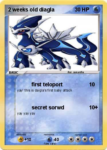 Pokemon 2 weeks old diagla