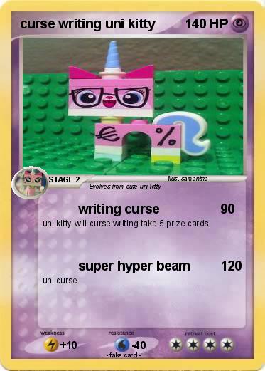 Pokemon curse writing uni kitty