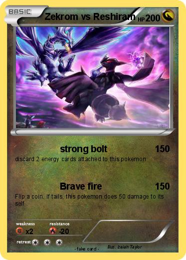 Pokemon Zekrom vs Reshiram
