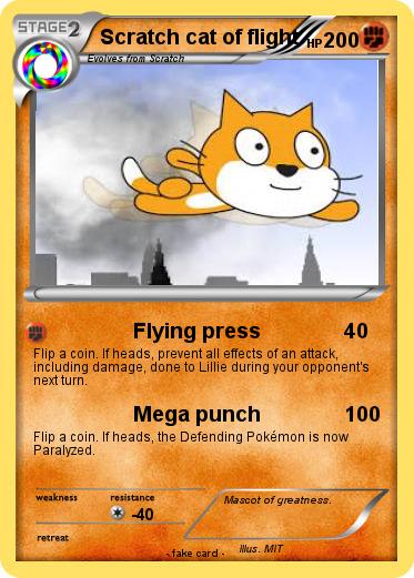 Pokemon Scratch cat of flight