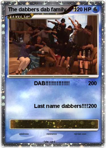 Pokemon The dabbers dab family