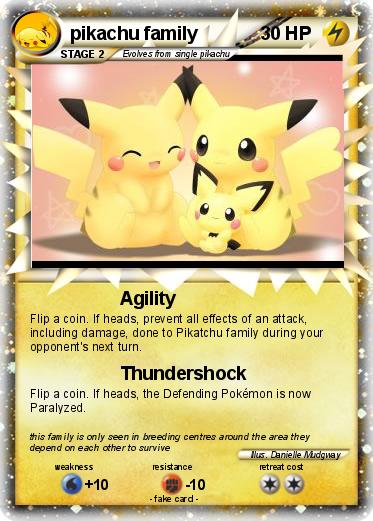Pokemon pikachu family