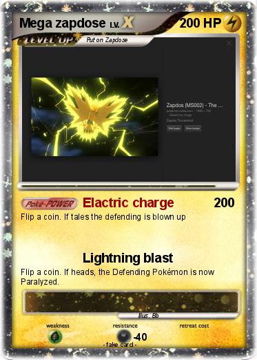 Pokemon Mega zapdose