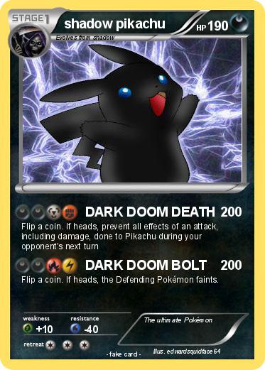 Pokemon shadow pikachu