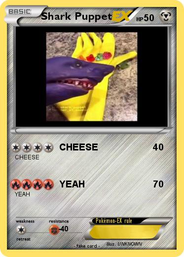 Pokemon Shark Puppet