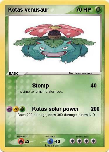 Pokemon Kotas venusaur