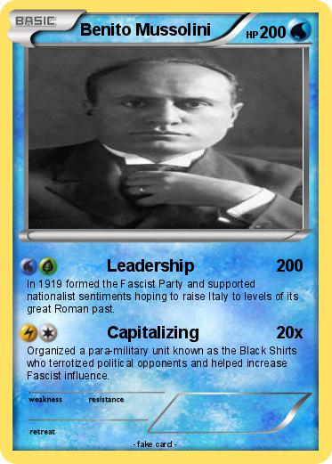 Pokemon Benito Mussolini